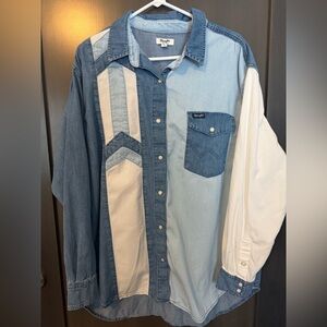 Wrangler Retro Light Blue Denim Shirt
